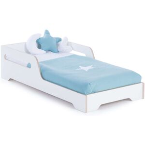 Alondra Lit bébé basso Montessori (70x140 cm) en blanc