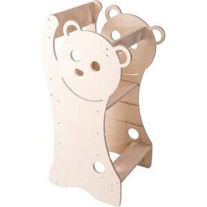 PimPamPoum Tour d'observation Montessori enfant effet bois naturel 85x45x44 cm Beige 42x90x40cm