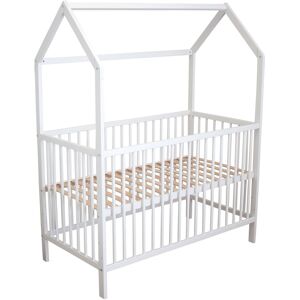 Baby Fox Lit cabane evolutif en bois massif 60x120 cm