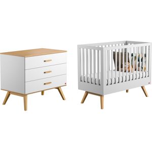 Vox Lit bébé 60x120 commode à langer blanc