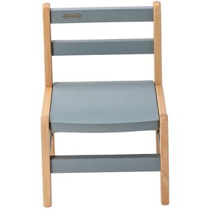 Combelle Chaise basse Bleu Gris Bleu 27x46x33cm