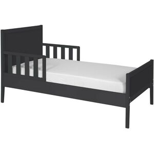 ID Kids Lit enfant avec matelas bois massif gris 70x140 cm