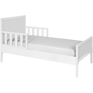 ID Kids Lit enfant avec matelas bois massif blanc 70x140 cm Blanc 74x79x145cm