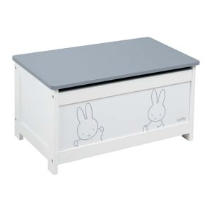 roba Coffre a jouets en bois blanc, motif lapin gris