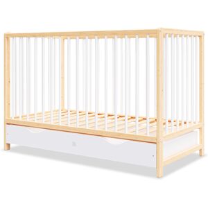 Lit bébé évolutif avec tiroir 60x120 (matelas non inclus)