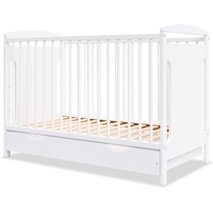 Lit bébé évolutif avec tiroir 60x120 (matelas non inclus)