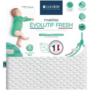 Candide Matelas Évolutif Fresh 360° Bébé Blanc Tencel 70x140cm - Publicité