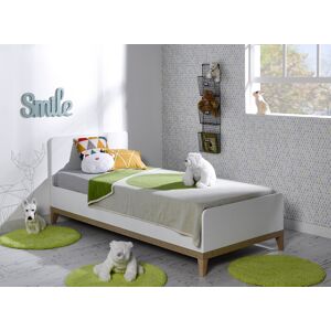 Nateo Concept Lit enfant 90x200 VOLT  – Blanc/Hêtre