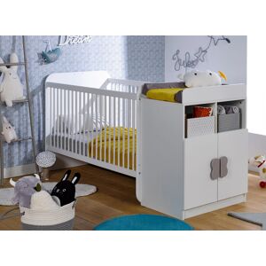 Nateo Concept Lit bébé évolutif 70x140 HYDRO - Blanc