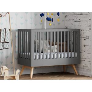 Nateo Concept Lit bebe evolutif 70x140 NATURE - Ardoise/Chene