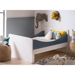 Nateo Concept Lit enfant évolutif 90x140 MANLY - Blanc/Bleu