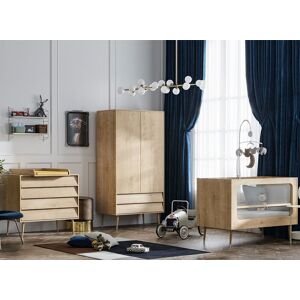 Nateo Concept Chambre bébé complète BOSQUE - Chêne Vintage