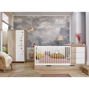 Nateo Concept Lit bébé combiné évolutif 70x140 SALTO - Chêne