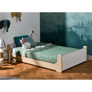 Nateo Concept Lit Montessori 90x140 KALIX - Blanc/Bois