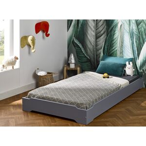 Nateo Concept Lit enfant 90x190 en Pin massif SCOTT - Gris