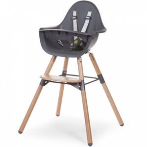 Childhome Chaise haute en bois naturel Evolu 2 gris - Publicité