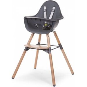 Childhome Chaise haute en bois naturel Evolu 2 gris - Publicité