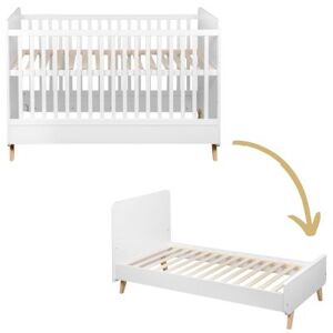 Quax Lit bébé évolutif Loft White (140 x 70 cm) - Publicité