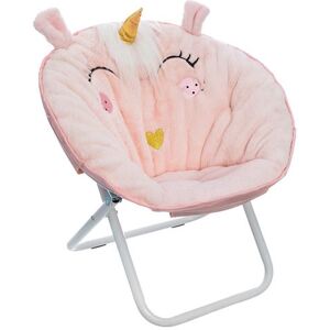 Non communiqué Atmosphera Kids - Fauteuil loveuse enfant pliante Licorne - L. 50 x H. 50 cm - Rose - Licorne Rose - Publicité