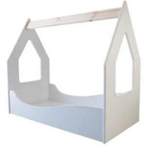 Non communiqué TOPBEDS Lit et Matelas - Lit Cabane Blanc Enfant - 140 x 70 cm Blanc - Publicité