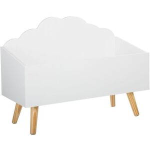 Atmosphera - Coffre de rangement enfant Nuage - Longueur 58 cm - Blanc Blanc - Publicité