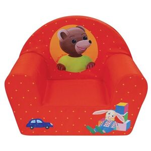 Non communiqué FUN HOUSE - PETIT OURS BRUN - Fauteuil club pour enfants - Origine France garantie Rouge - Publicité