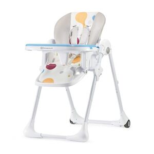 Kinderkraft Chaise haute bébé YUMMY Plateau réglable Tablette amovible Roulettes - multicolore Multicolore - Publicité