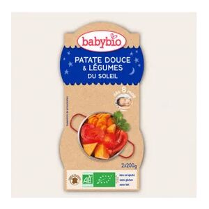 Babybio Bols Bonne Nuit Patates Douces Bio dès 8 mois 2 x 200g - Publicité