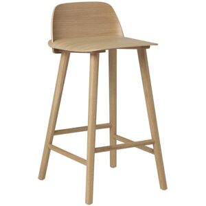 Tabouret de bar 65 cm en chêne naturel Nerd - Muuto - Publicité