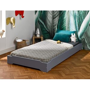 Chambrekids Lit empilable Lokka 90x190 Gris Flanelle - Publicité