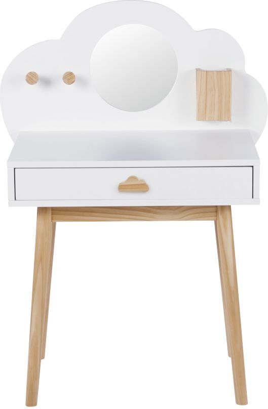 Maisons du Monde Coiffeuse enfant 1 tiroir coloris blanc et naturel Nuage