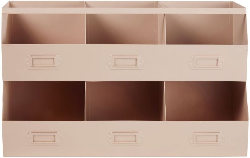 Maisons du Monde Etagère casiers en métal rose