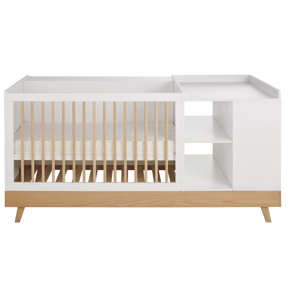 Maisons du Monde Lit bébé combiné coloris blanc L190 Sweet