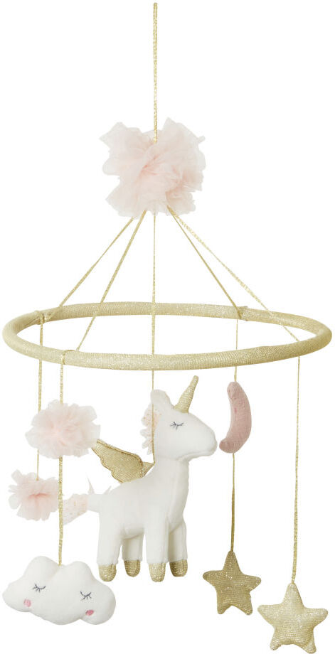 Maisons du Monde Mobile bébé licorne rose et doré