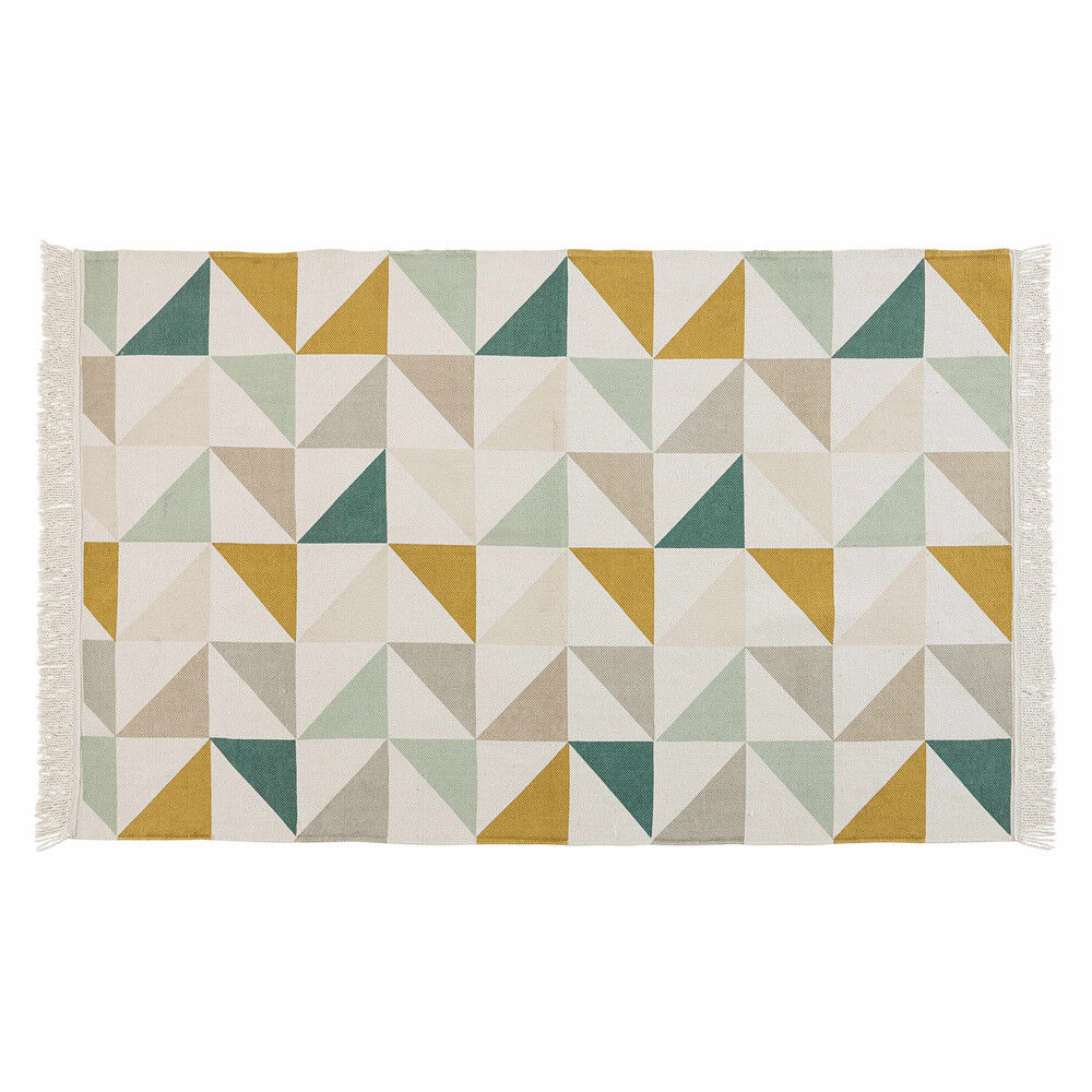 Maisons du Monde Tapis en coton motifs graphiques multicolores 120x180