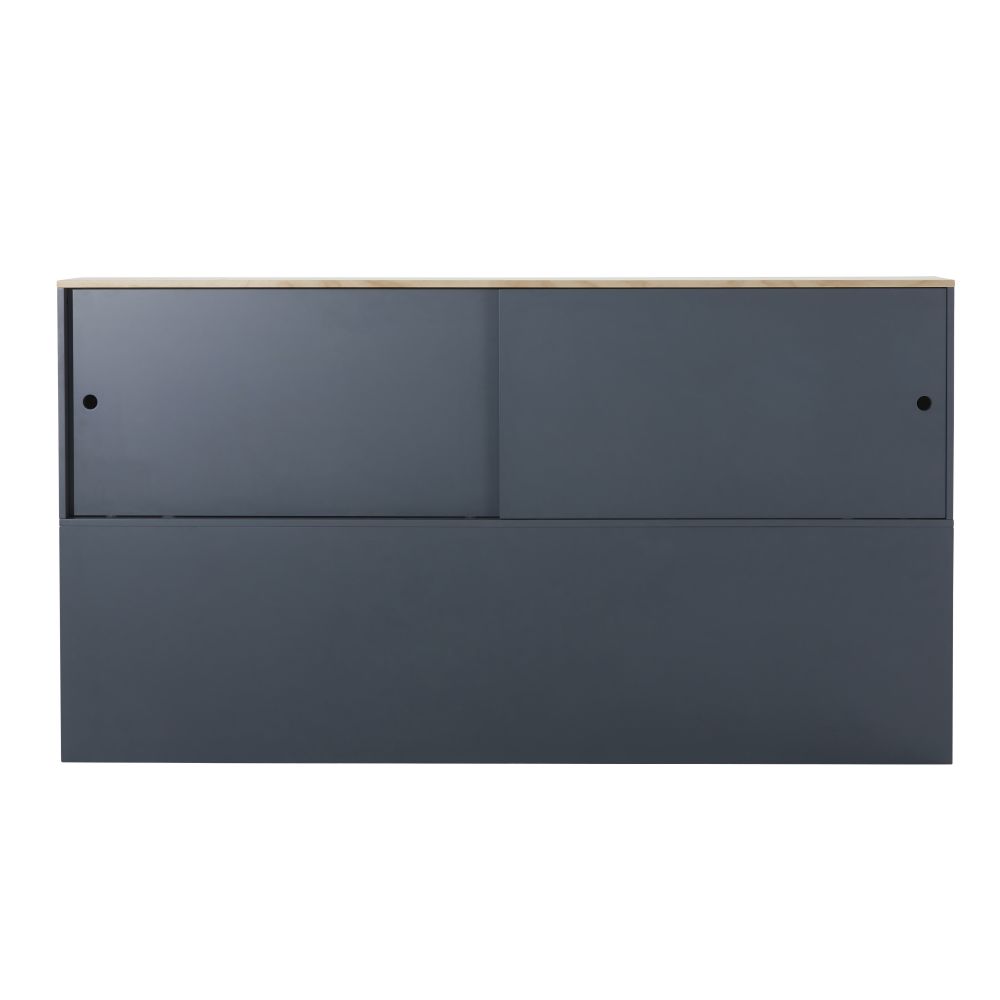 Maisons du Monde Tête de lit 190 gris anthracite avec rangements Gamer