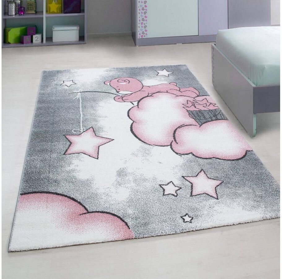 BOBOCHIC Tapis enfant CANDIES 6 Rose 80x150