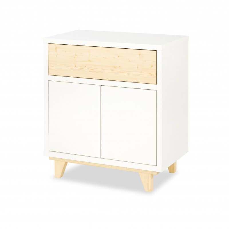 Commode scandinave blanche Lydia