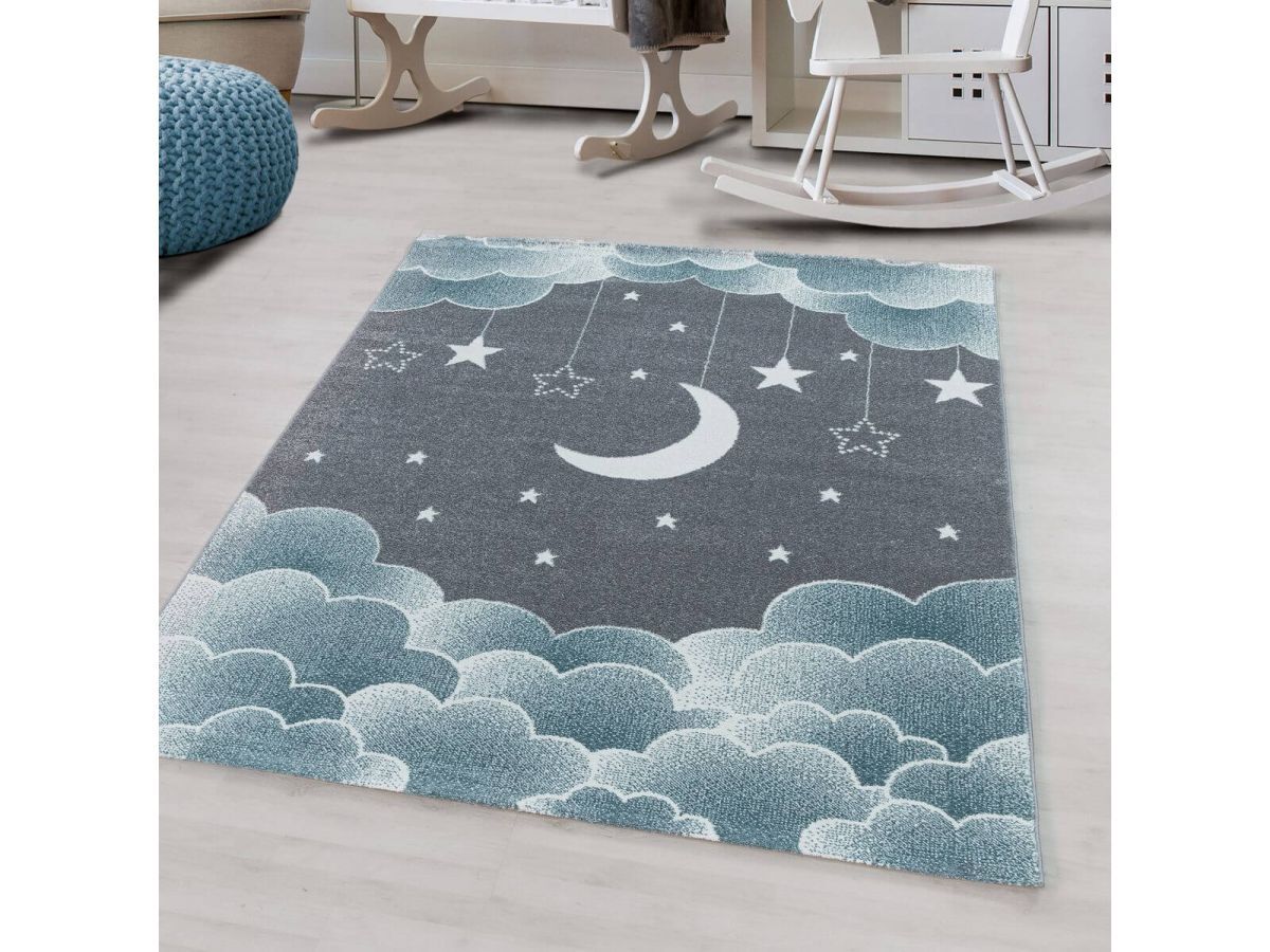 BOBOCHIC Tapis enfant CUTY Bleu 160x230