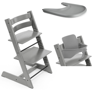 Stokke Promo Tripp Trapp e Vassoio con Baby Set Storm Grey - Storm Grey