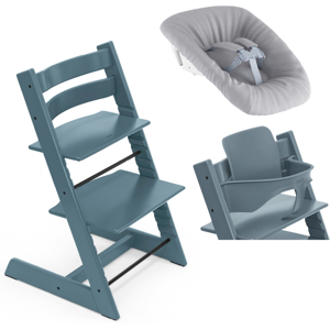 Stokke Promo Tripp Trapp e Newborn con Baby Set Fjord Blue