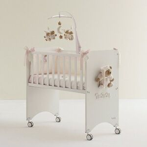 Nanan Lettino Co-Sleeping Puccio Rosa Completo di Materasso e Piumone