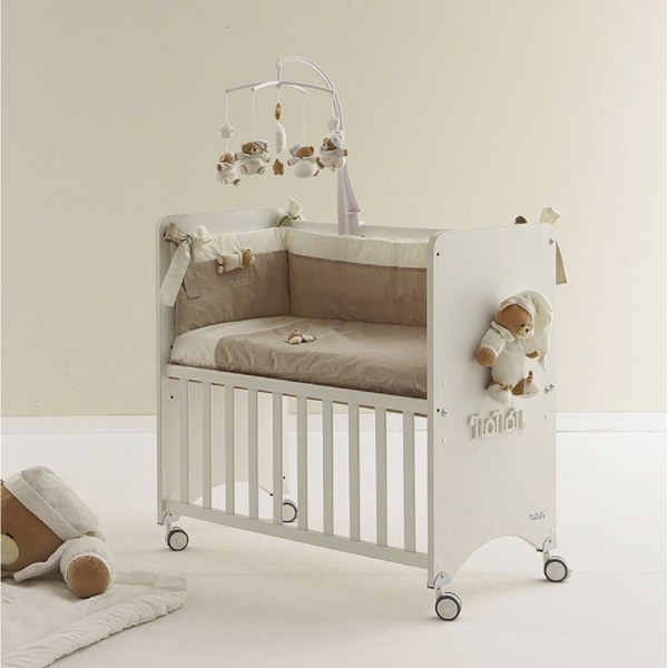 nanan lettino co-sleeping con materasso piumone e paracolpi