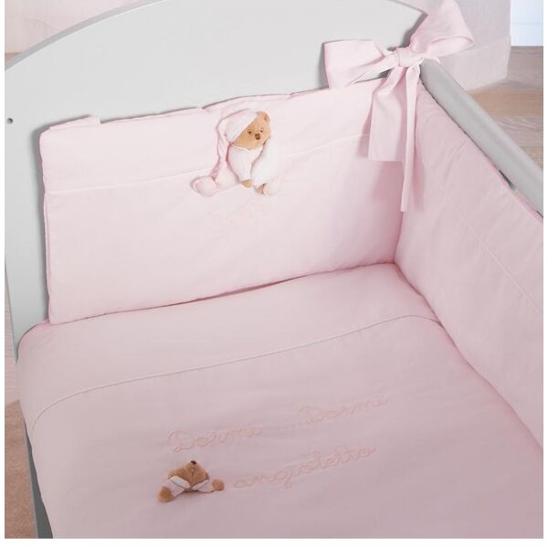 nanan set rivestimento co-sleeping puccio rosa