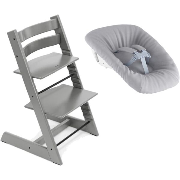 stokke promo tripp trapp con newborn set storm grey