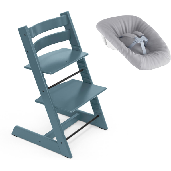 stokke promo tripp trapp con newborn set fjord blue