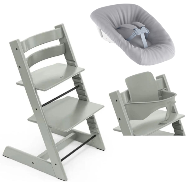 stokke promo tripp trapp e newborn con baby set glacier green