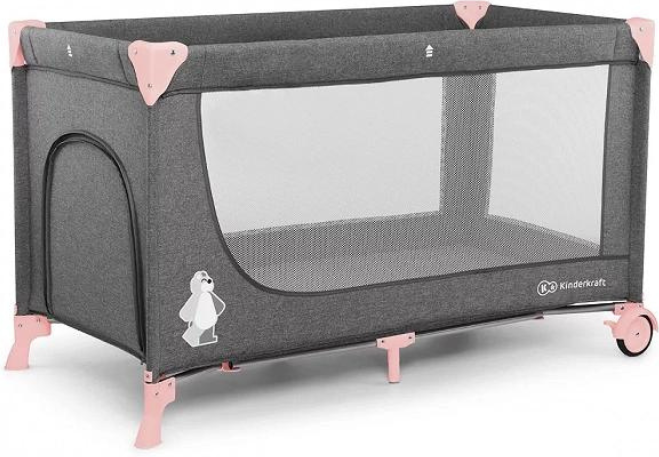 KinderKraft Lettino da Campeggio JOY Pink