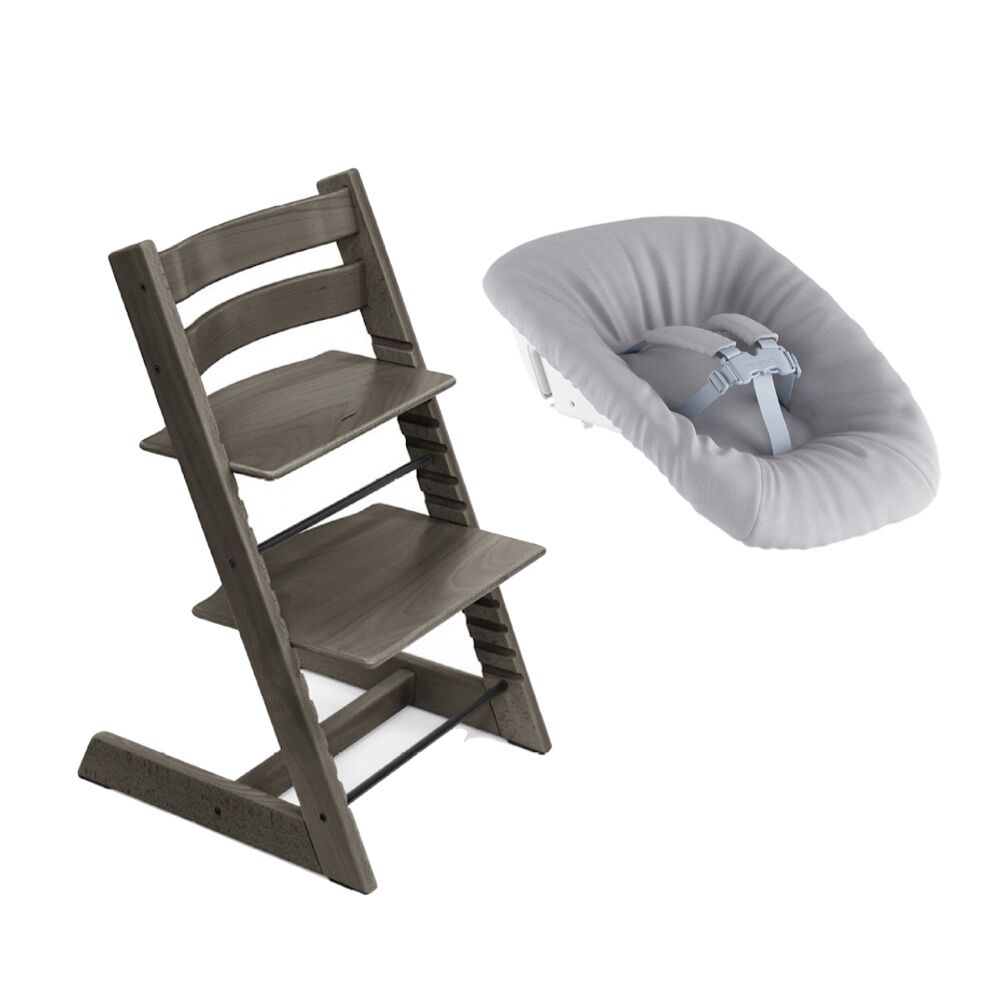 Stokke Promo Tripp Trapp con Newborn Set Hazy Grey