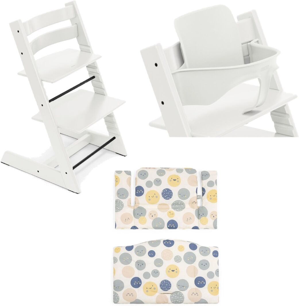 Stokke Promo Tripp Trapp con Cuscino e Baby Set White - Soul System